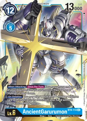 AncientGarurumon, Digimon card BT4-114