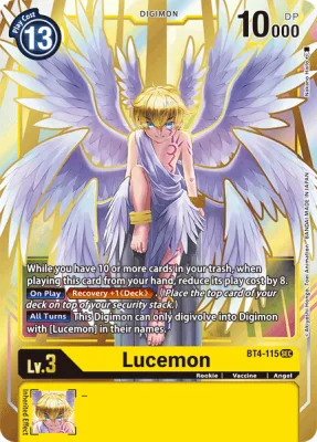 Lucemon, Digimon card BT4-115