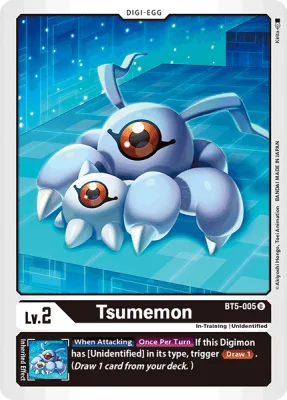 Tsumemon, Digimon card BT5-005