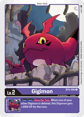 Gigimon, Digimon card BT5-006