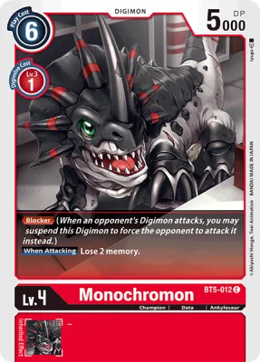Monochromon, Digimon card BT5-012