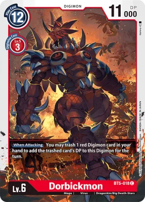 Dorbickmon, Digimon card BT5-018