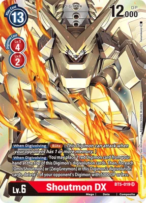 Shoutmon DX, Digimon card BT5-019