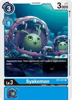 Syakomon, Digimon card BT5-021
