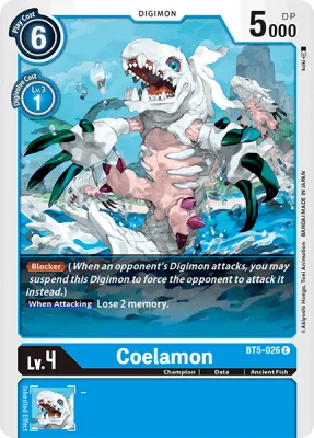 Coelamon, Digimon card BT5-026