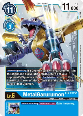 MetalGarurumon, Digimon card BT5-031