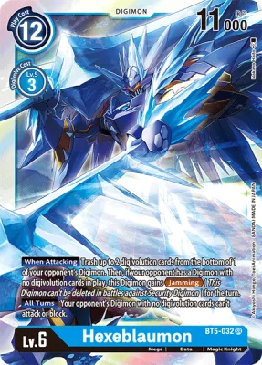 Hexeblaumon, Digimon card BT5-032