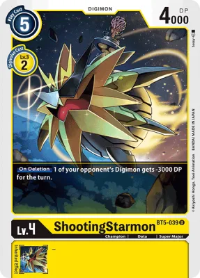 ShootingStarmon, Digimon card BT5-039