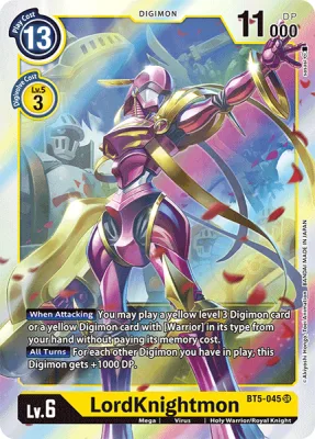 LordKnightmon, Digimon card BT5-045