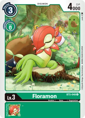 Floramon, Digimon card BT5-048