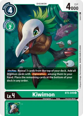 Kiwimon, Digimon card BT5-049