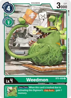 Weedmon, Digimon card BT5-050