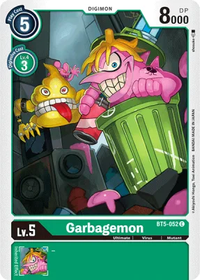 Garbagemon, Digimon card BT5-052