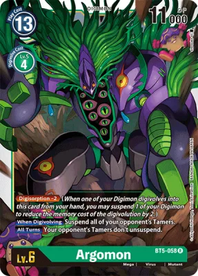 Argomon, Digimon card BT5-058