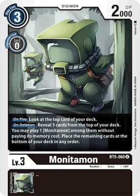 Monitamon, Digimon card BT5-060