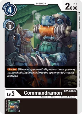 Commandramon, Digimon card BT5-061