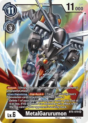 MetalGarurumon, Digimon card BT5-070