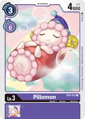 Pillomon, Digimon card BT5-073