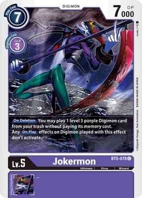 Jokermon, Digimon card BT5-078