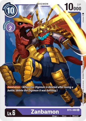 Zanbamon, Digimon card BT5-080