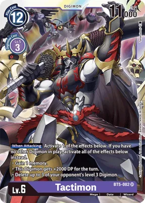 Tactimon, Digimon card BT5-082