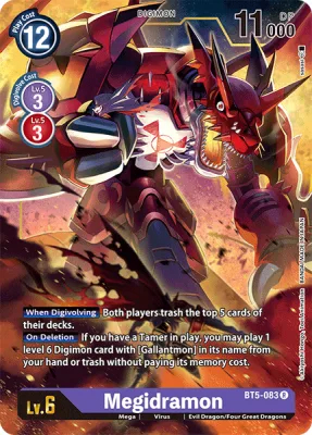 Megidramon, Digimon card BT5-083