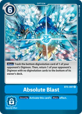 Absolute Blast, Digimon card BT5-097