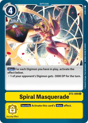 Spiral Masquerade, Digimon card BT5-099