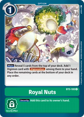 Royal Nuts, Digimon card BT5-100