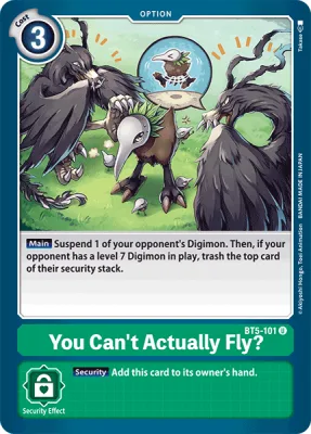 You Can't Actually Fly?, Digimon card BT5-101