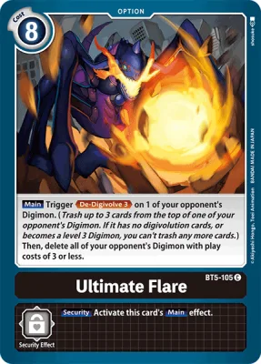 Ultimate Flare, Digimon card BT5-105