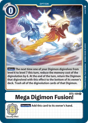 Mega Digimon Fusion!, Digimon card BT5-109