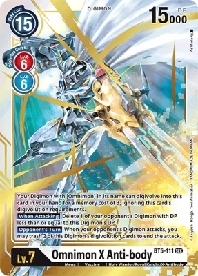 Omnimon (X Antibody), Digimon card BT5-111