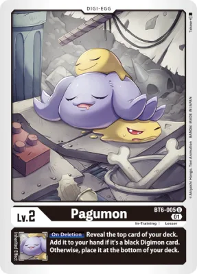 Pagumon, Digimon card BT6-005