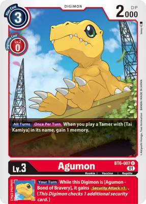 Agumon, Digimon card BT6-007