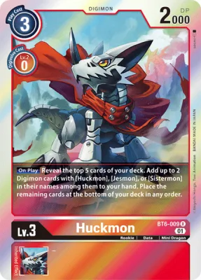 Huckmon, Digimon card BT6-009