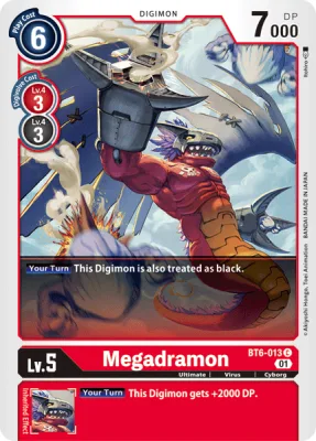 Megadramon, Digimon card BT6-013
