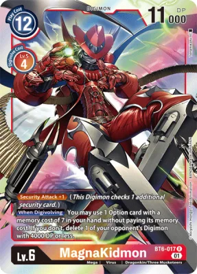 MagnaKidmon, Digimon card BT6-017