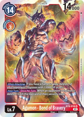 Agumon - Bond of Bravery, Digimon card BT6-018