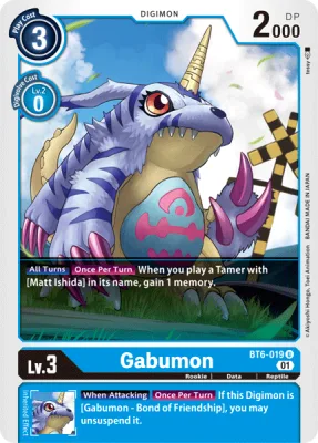 Gabumon, Digimon card BT6-019