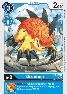 Gizamon, Digimon card BT6-020