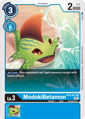 ModokiBetamon, Digimon card BT6-021