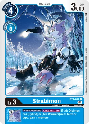 Strabimon, Digimon card BT6-022