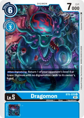 Dragomon, Digimon card BT6-026