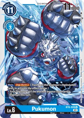 Pukumon, Digimon card BT6-028