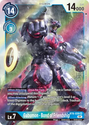 Gabumon - Bond of Friendship, Digimon card BT6-030