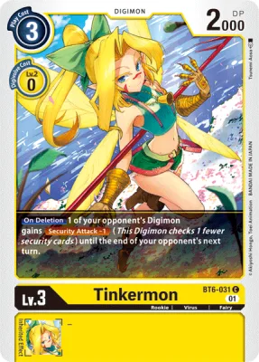 Tinkermon, Digimon card BT6-031