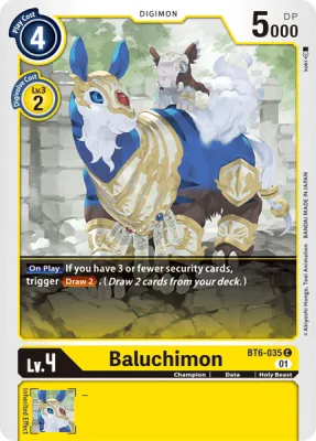 Baluchimon, Digimon card BT6-035