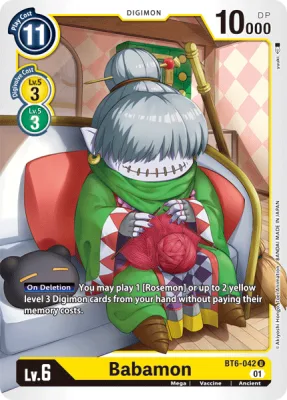 Babamon, Digimon card BT6-042