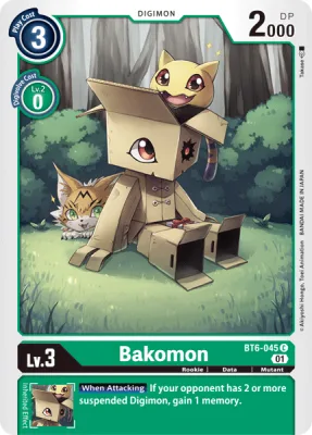 Bakomon, Digimon card BT6-045
